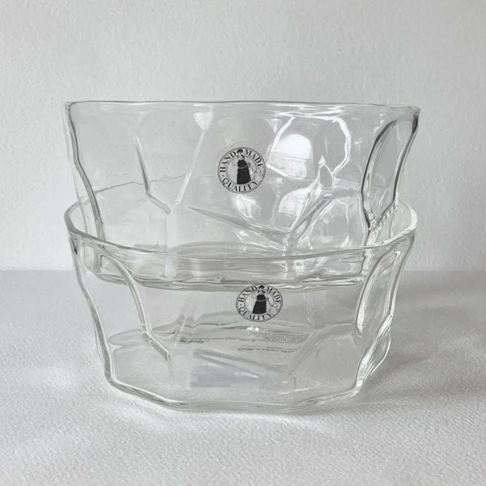 Set of 2 - IKEA x Marimekko BASTUA Bowl 5” Borosilicate Glass 105.426.29